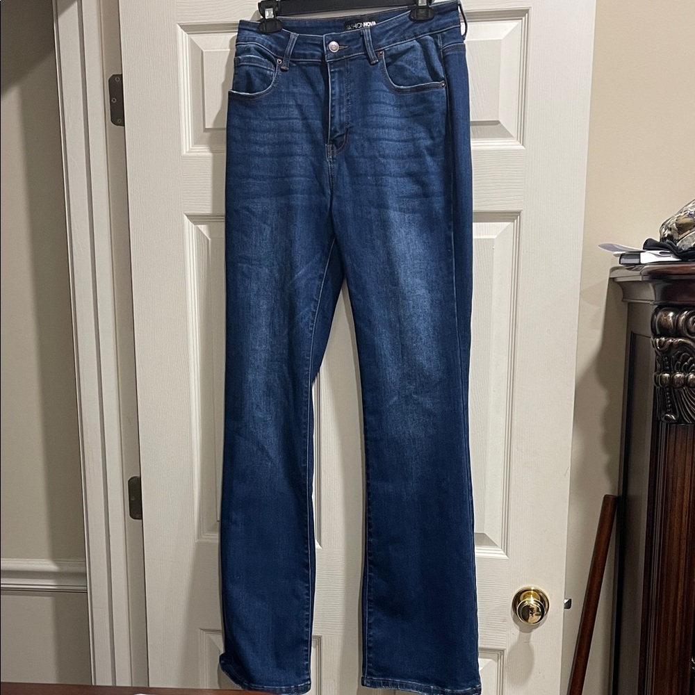 Fashion Nova Dark Blue Straight Leg Jeans